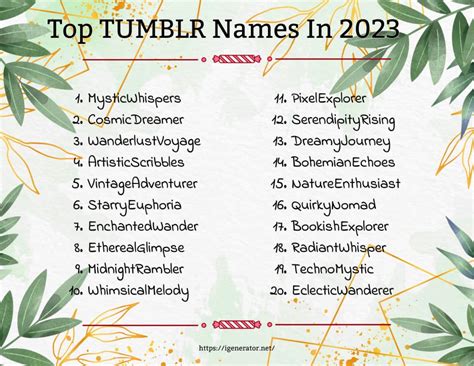 username ideas tumblr|tumblr name generator.